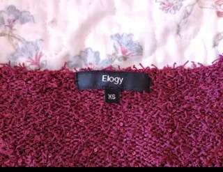 Jersey morado lentejuelas mujer