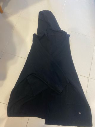 Chaqueta de punto con capucha negra Talla única
