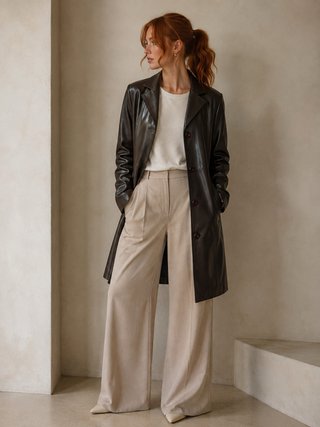 Chaqueta de cuero marronmarrón Zara PRECIO NO NEGO