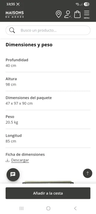 Mueble estilo industrial Maison du Monde