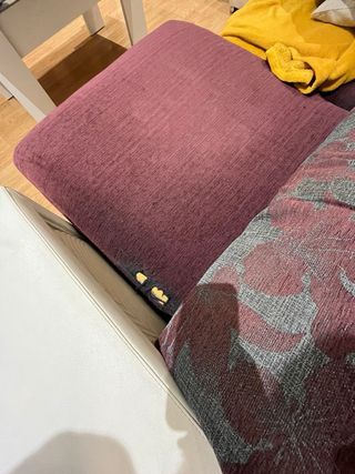 Sofá Chaise Longue Tela Beige/Marrón