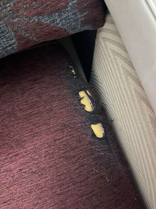 Sofá Chaise Longue Tela Beige/Marrón