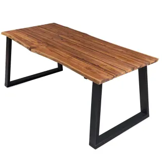 Mesa Comedor Madera Acacia y Metal