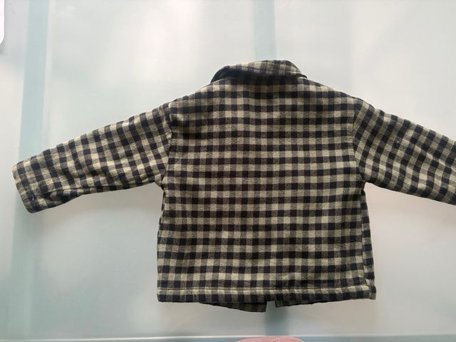 Chaqueta abrigo Zara cuadros niño 98