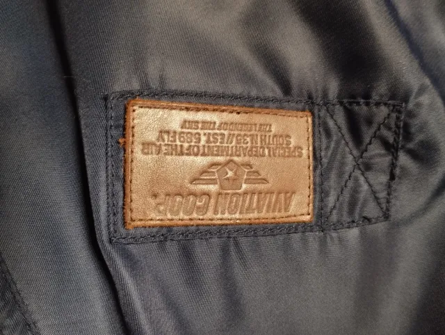 Chaqueta Bomber Aviador Azul