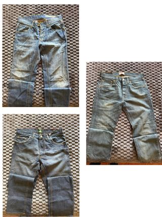 Pantalones vaqueros Levi's y Tommy Hilfiger Azules