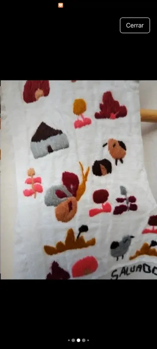 Camisa huipil vintage bordada multicolor