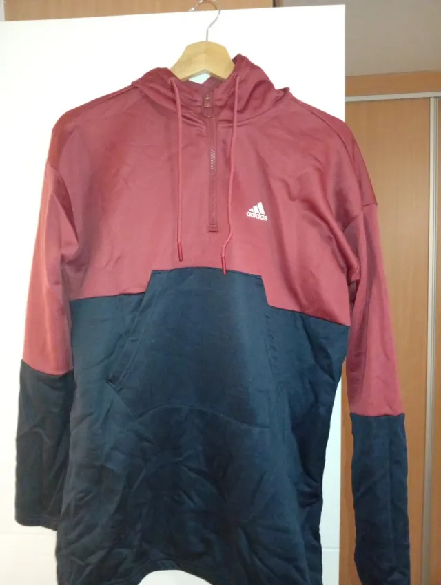 Sudadera Adidas bicolor con capucha