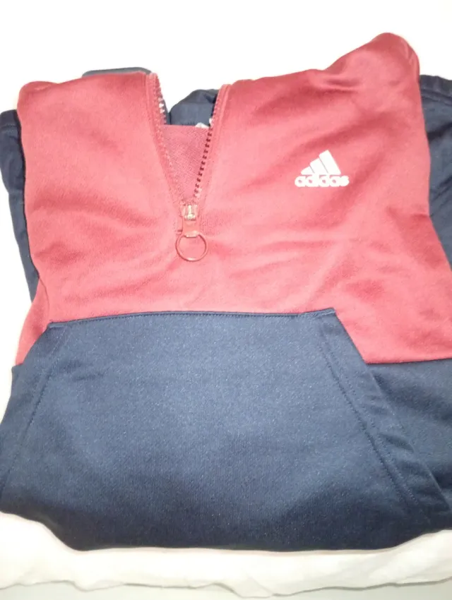 Sudadera Adidas bicolor con capucha