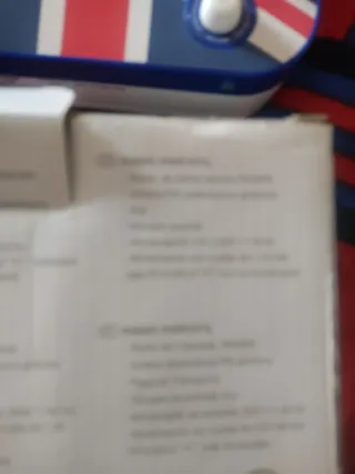 Radio Portátil Muse M-062 UK Union Jack