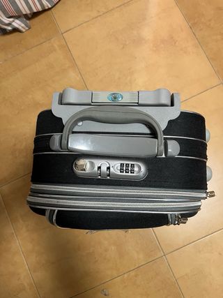 Maleta de viaje Bossages 10kg negra y gris