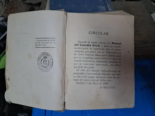 Manuale Guardia Civil 1926 tomo 1