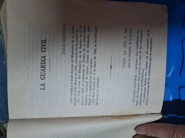 Manuale Guardia Civil 1926 tomo 1