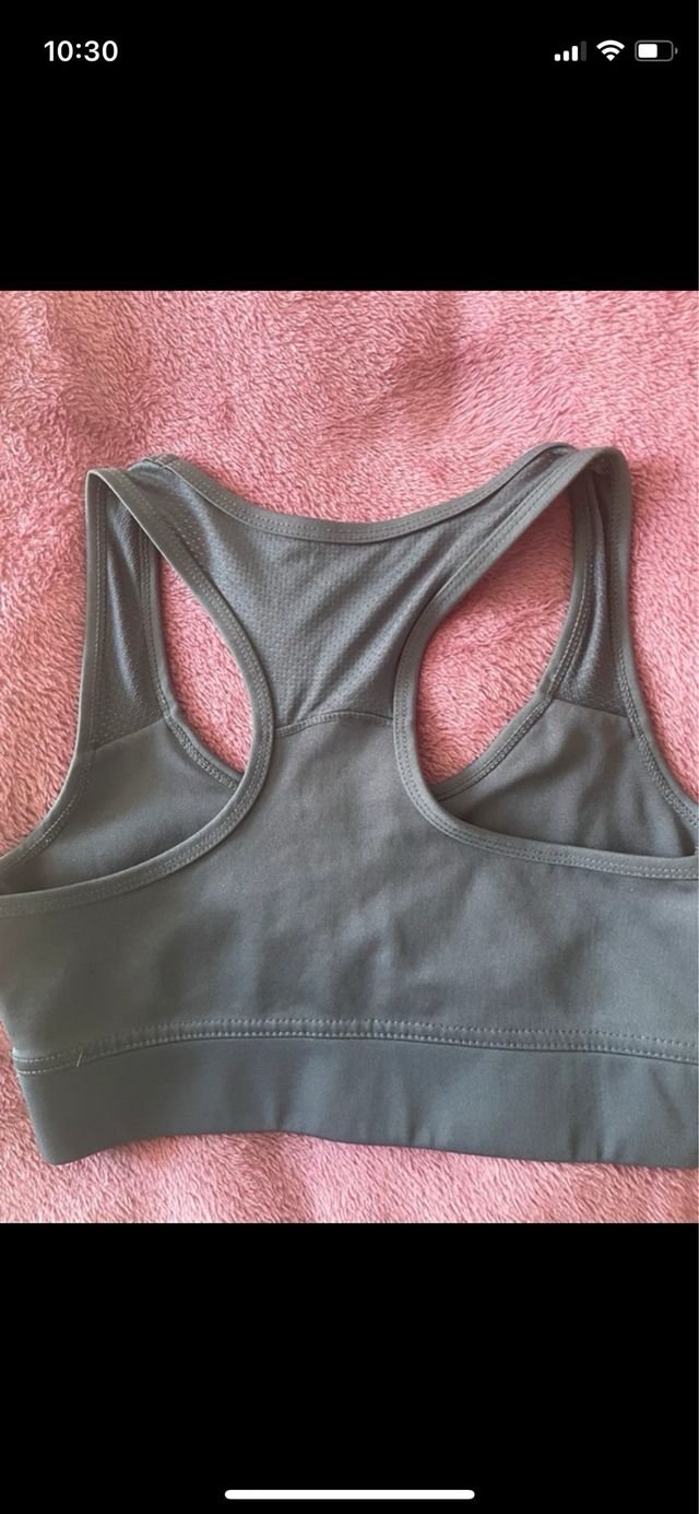 Top deportivo mujer gris Talla S