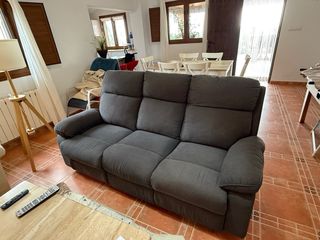 Sofa relax 3 plazas y regalo 2 mas