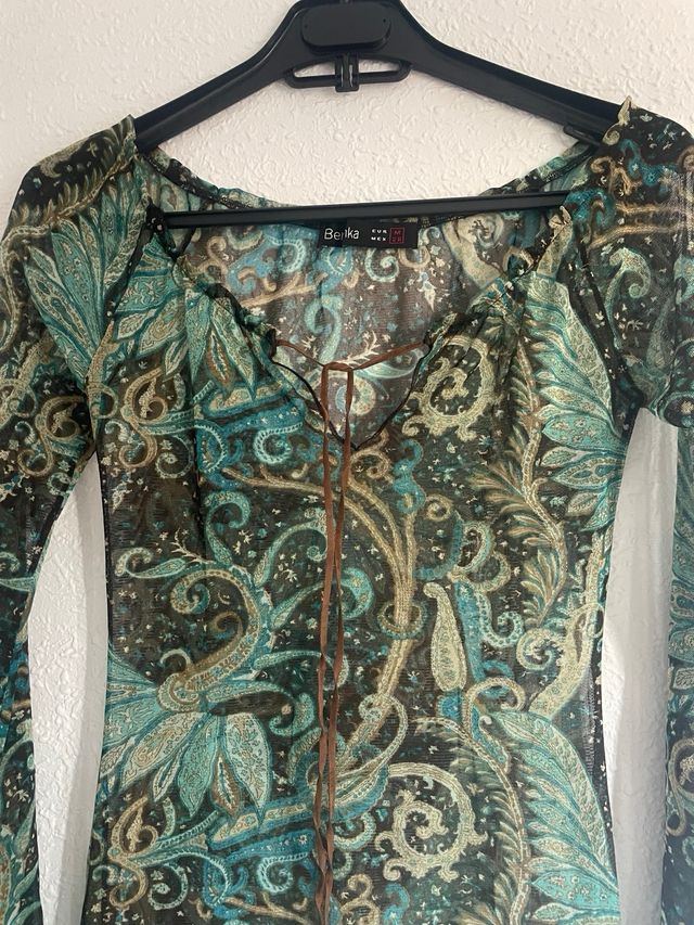 Camiseta gasa Bershka estampada