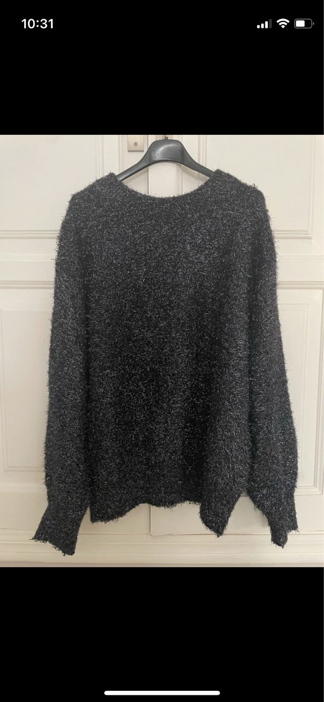 Jersey Oversize Negro y Gris