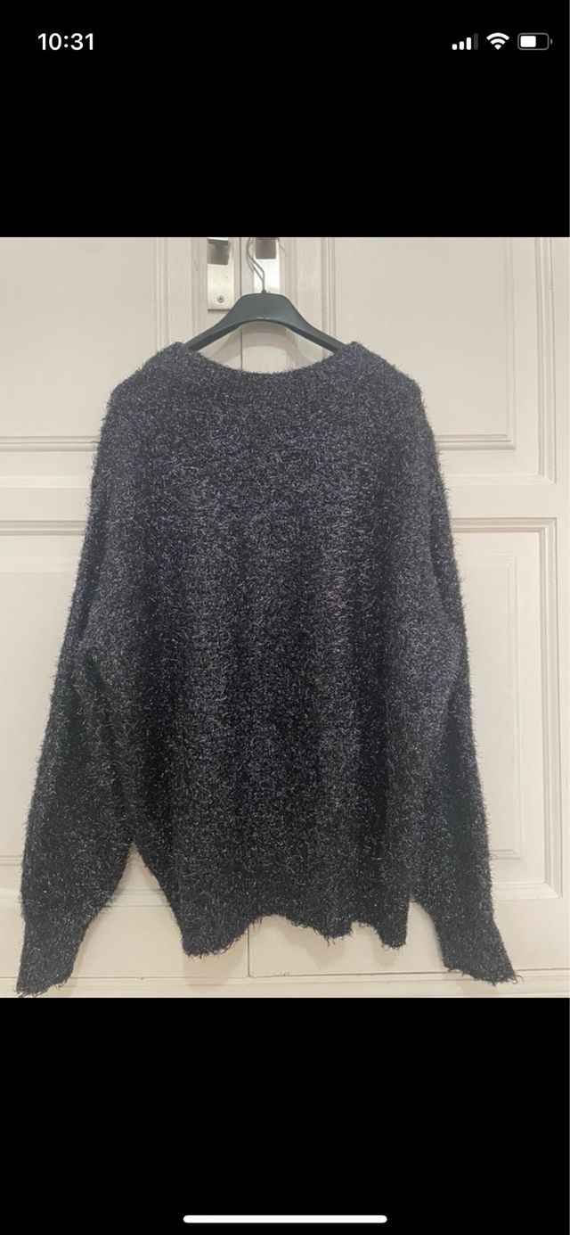 Jersey Oversize Negro y Gris