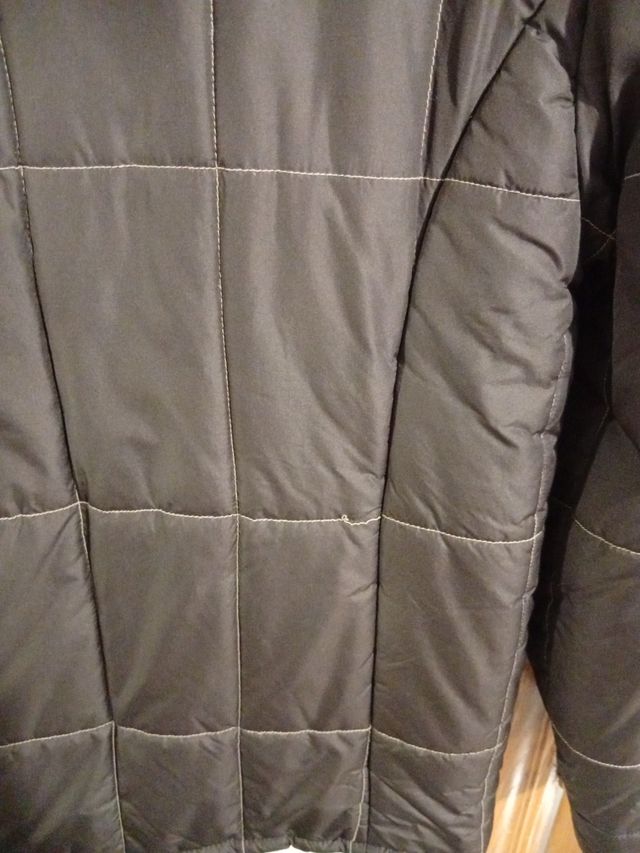 Cazadora acolchada mujer marrón