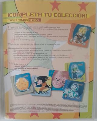 Álbum completo Staks Dragon Ball Z. Panini