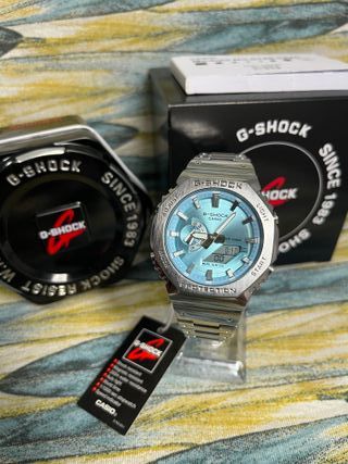 Casio G-Shock Metálico Esfera Turquesa