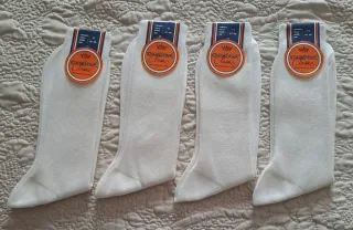 Calcetines COROA Clásicos Blancos Talla 41-42