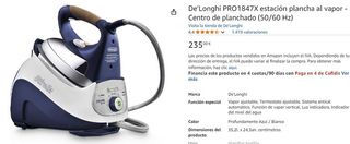 De'Longhi PRO1847X estación plancha al vapor