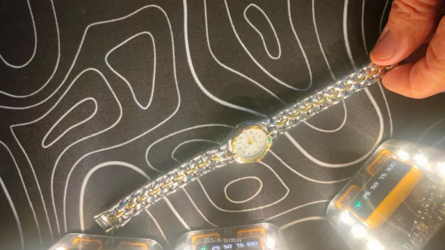 Reloj Geneva de pulsera bicolor