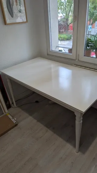 Mesa Comedor Extensible Blanca IKEA
