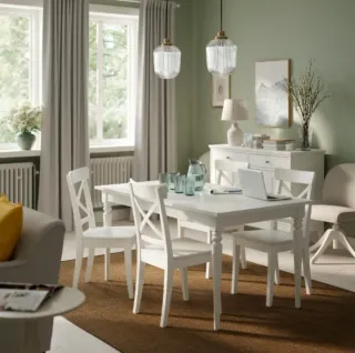 Mesa Comedor Extensible Blanca IKEA