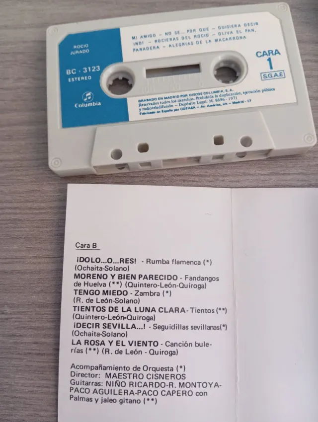 2 Cassettes Rocío Jurado Lo Mejor de Vol.1