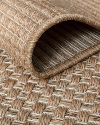 Alfombra beige 140x200 cm