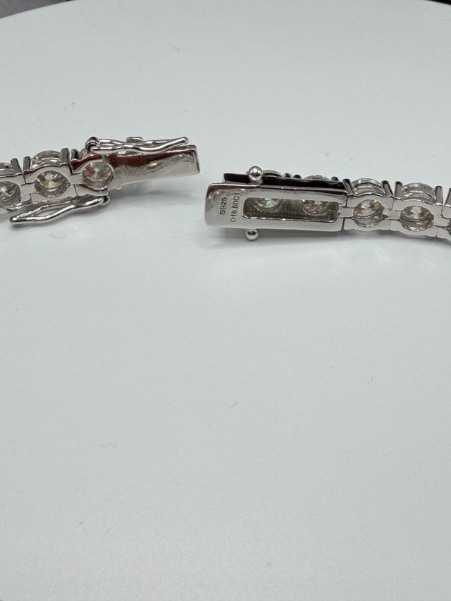 Bracciale Tennis Moissanite Certificata - 20 cm