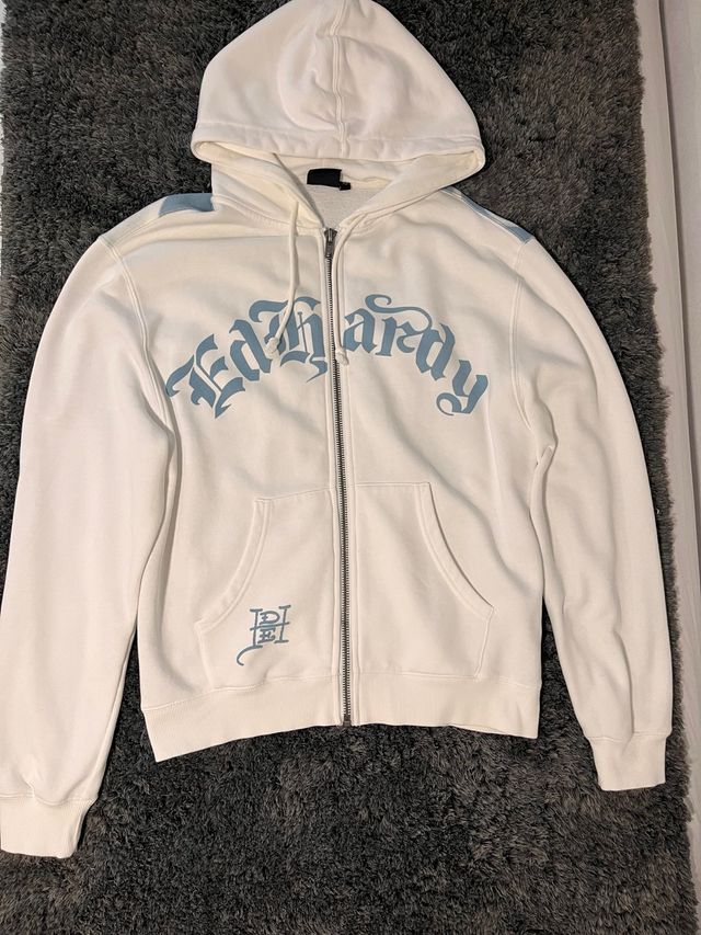 Chaqueta Ed Hardy Blanca y Azul