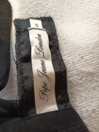 Camisa negra gasa volantes