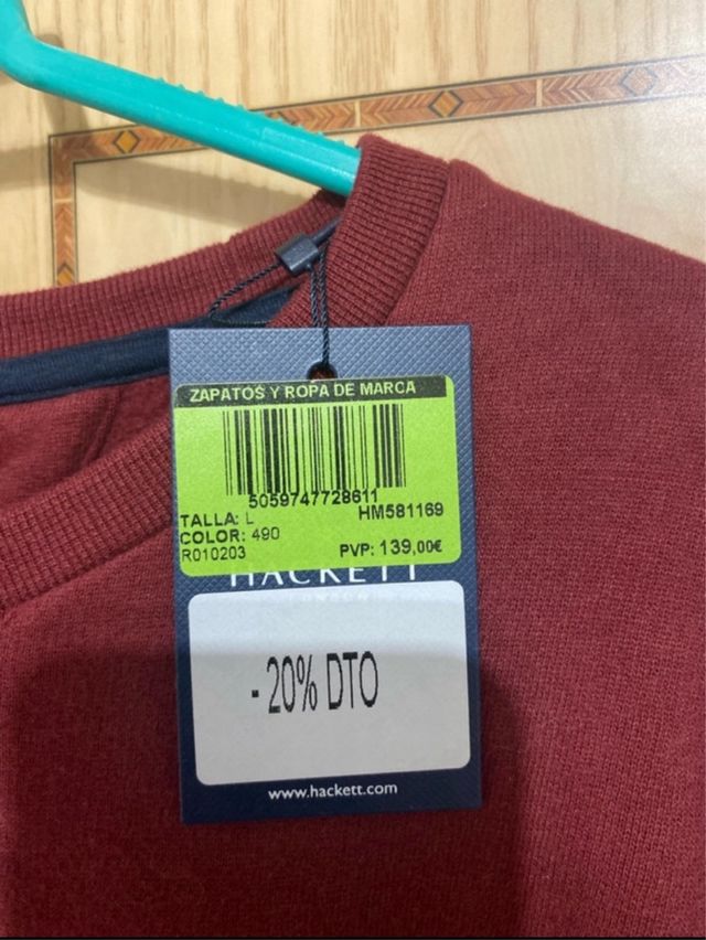 Felpa Hackett Uomo Rossa