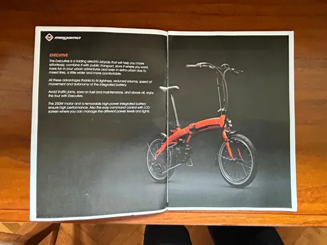 Bicicleta Eléctrica Plegable Naranja