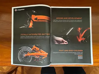 Bicicleta Eléctrica Plegable Naranja