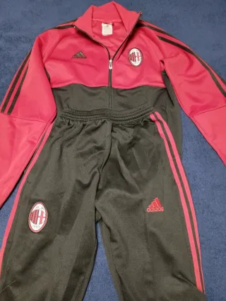 Chándal AC Milan Adidas Rojo y Negro