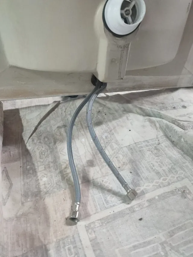 Lavabo de porcelana blanco