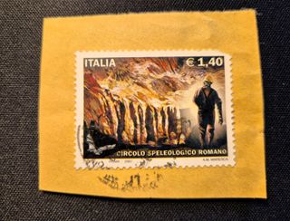 Francobollo Italia Circolo Speleologico Romano