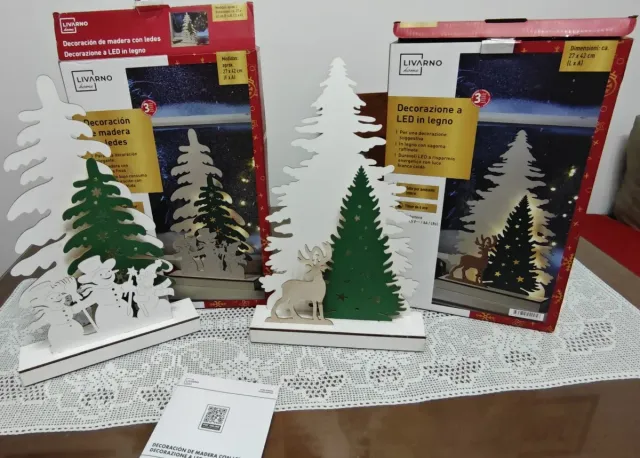 Decoración Navideña Madera con LED Livarno