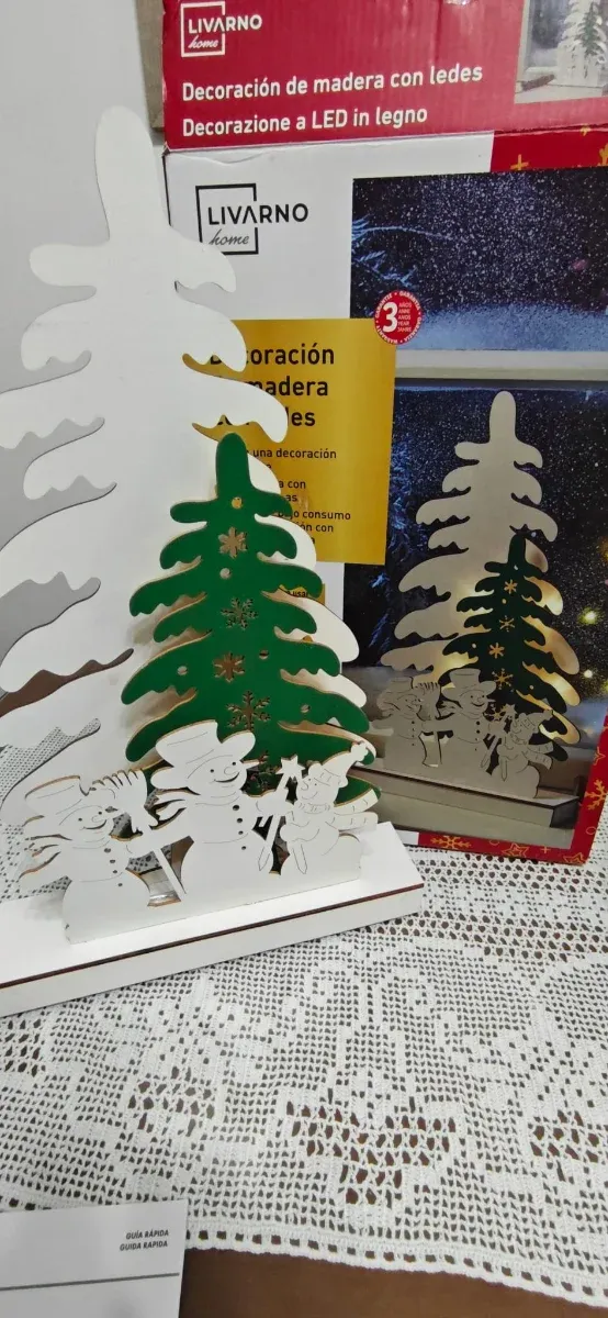 Decoración Navideña Madera con LED Livarno