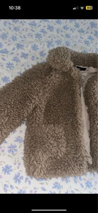 Chaqueta pelo Zara marrón