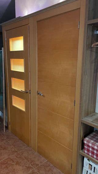 Puertas de exposición madera