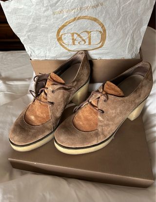 Zapatos de ante con plataforma