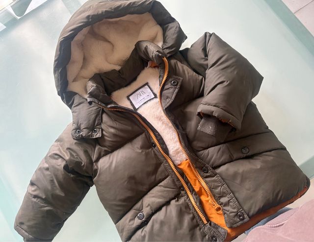 Abrigo Zara niño forro 98