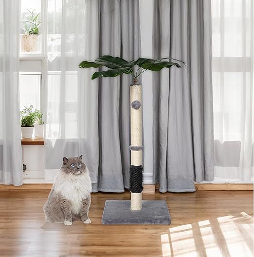 Rascador Gato Diseño Planta Sisal Natural