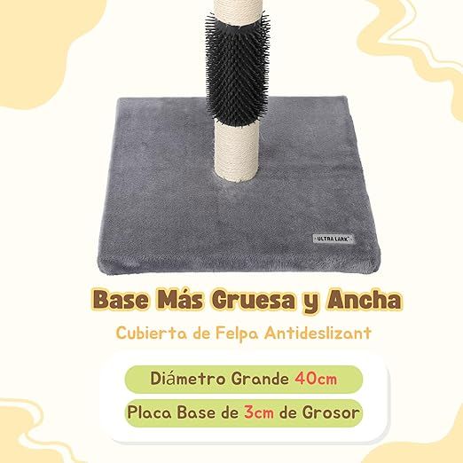 Rascador Gato Diseño Planta Sisal Natural