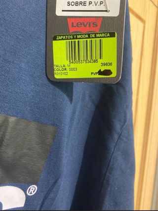 Camiseta azul hombre